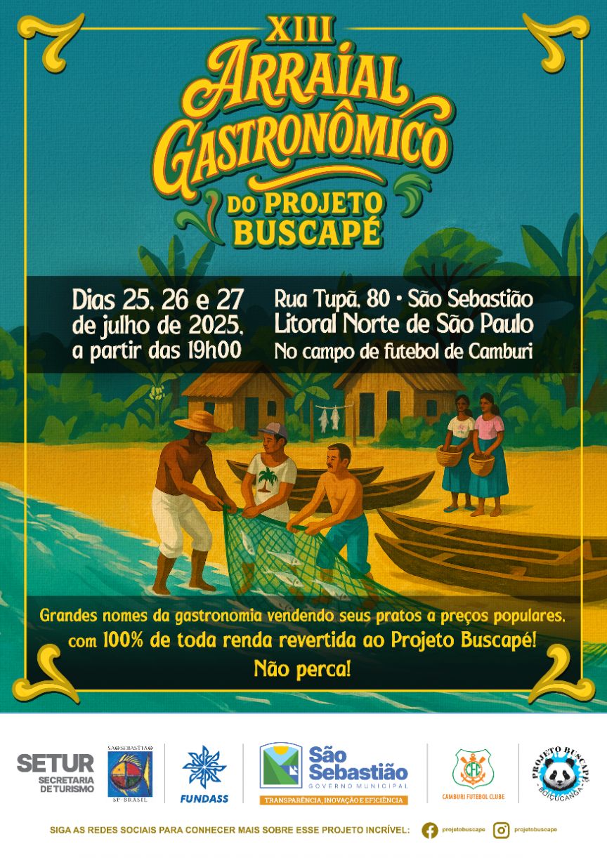 Arraial Gastronômico do Projeto Buscapé 2025